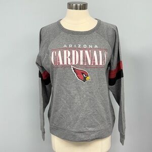 NWT Arizona Cardinals Sweatshirt Womens XL Gray & Garnet NFL Team Apparel